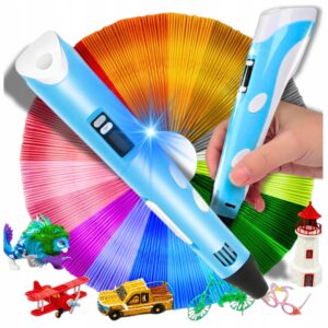 Długopis 3D ZESTAW dla Dzieci KREATYWNY wkłady zasilacz + FILAMENT GRATIS